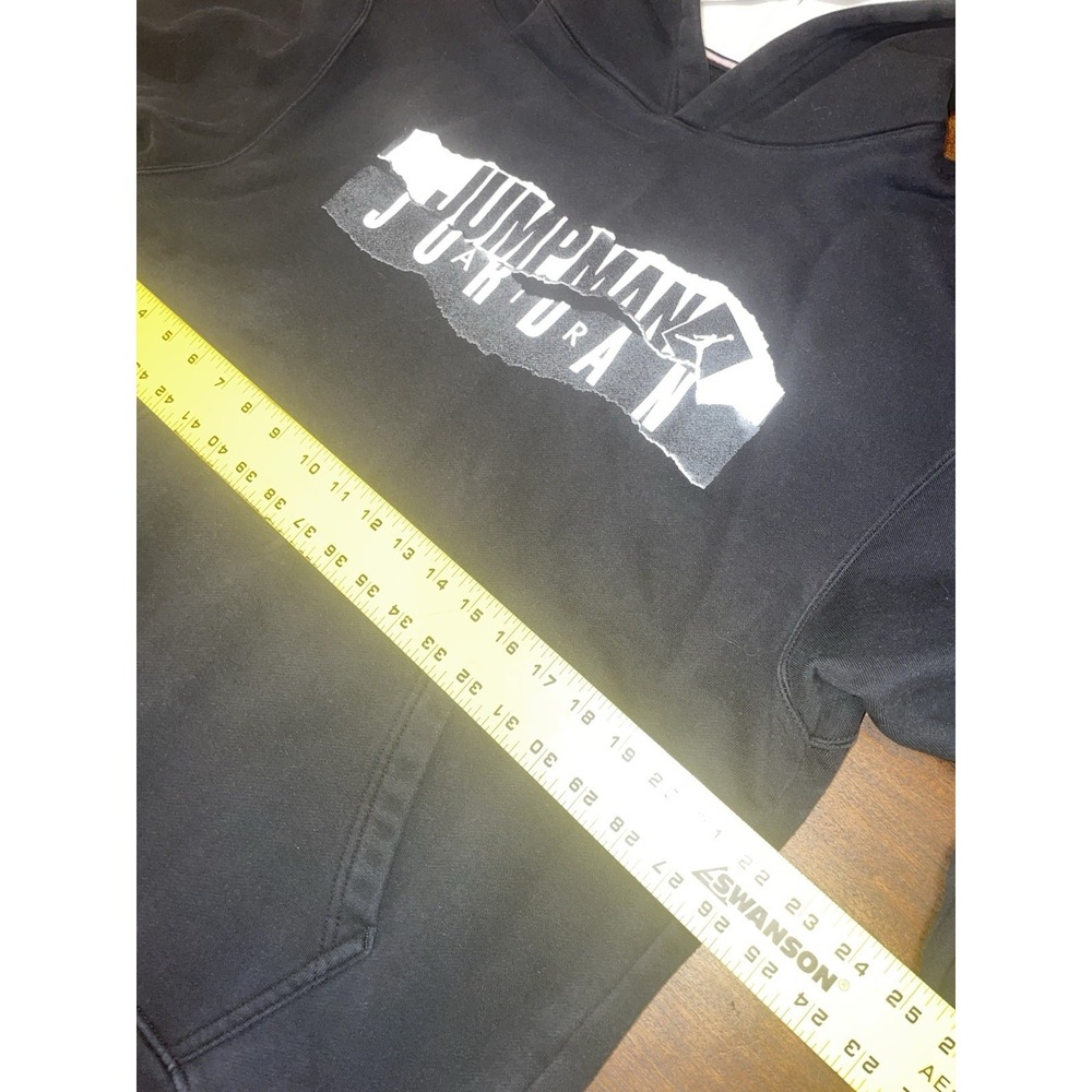 Nike Jordan Jumpman Essentials Graphic Hoodie (Men's Size L) Black / White - Picture 5 of 5